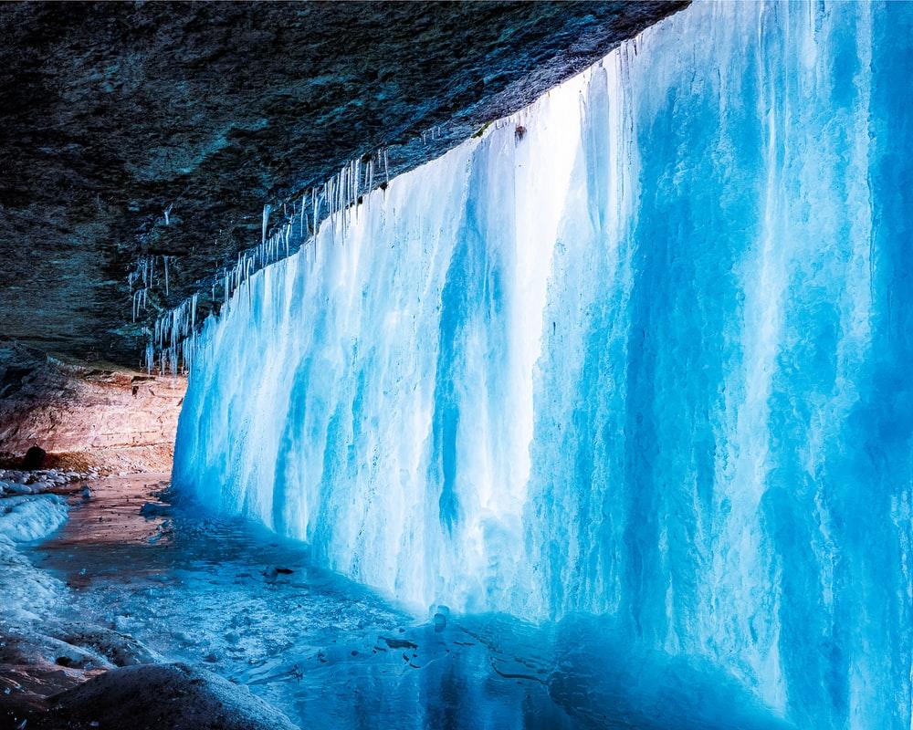 1000x800 Frozen Waterfall Picture. Download Free Image