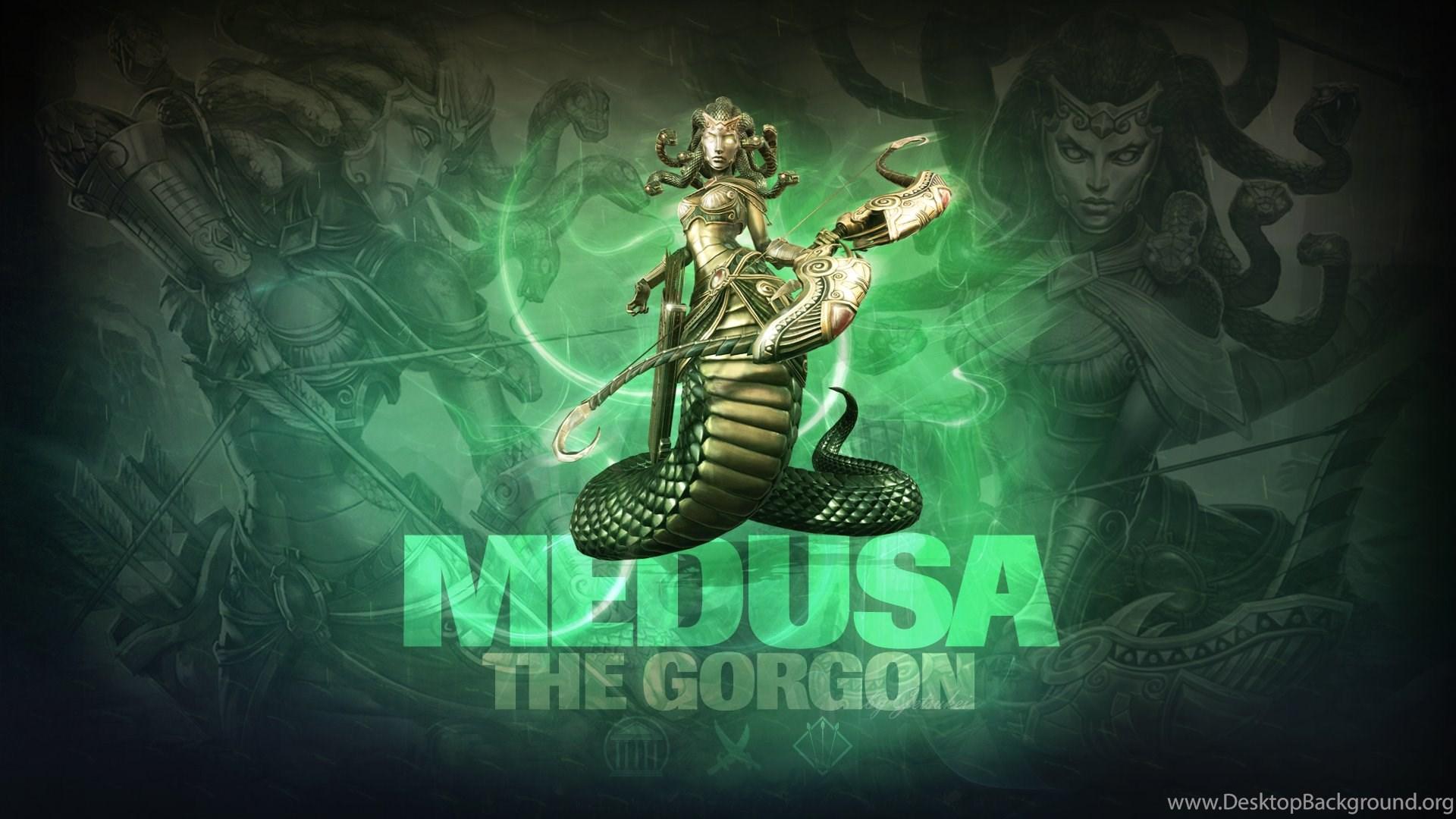 1920x1080 SMITE Medusa, The Gorgon (Wallpaper) By Getsukeii Desktop Background