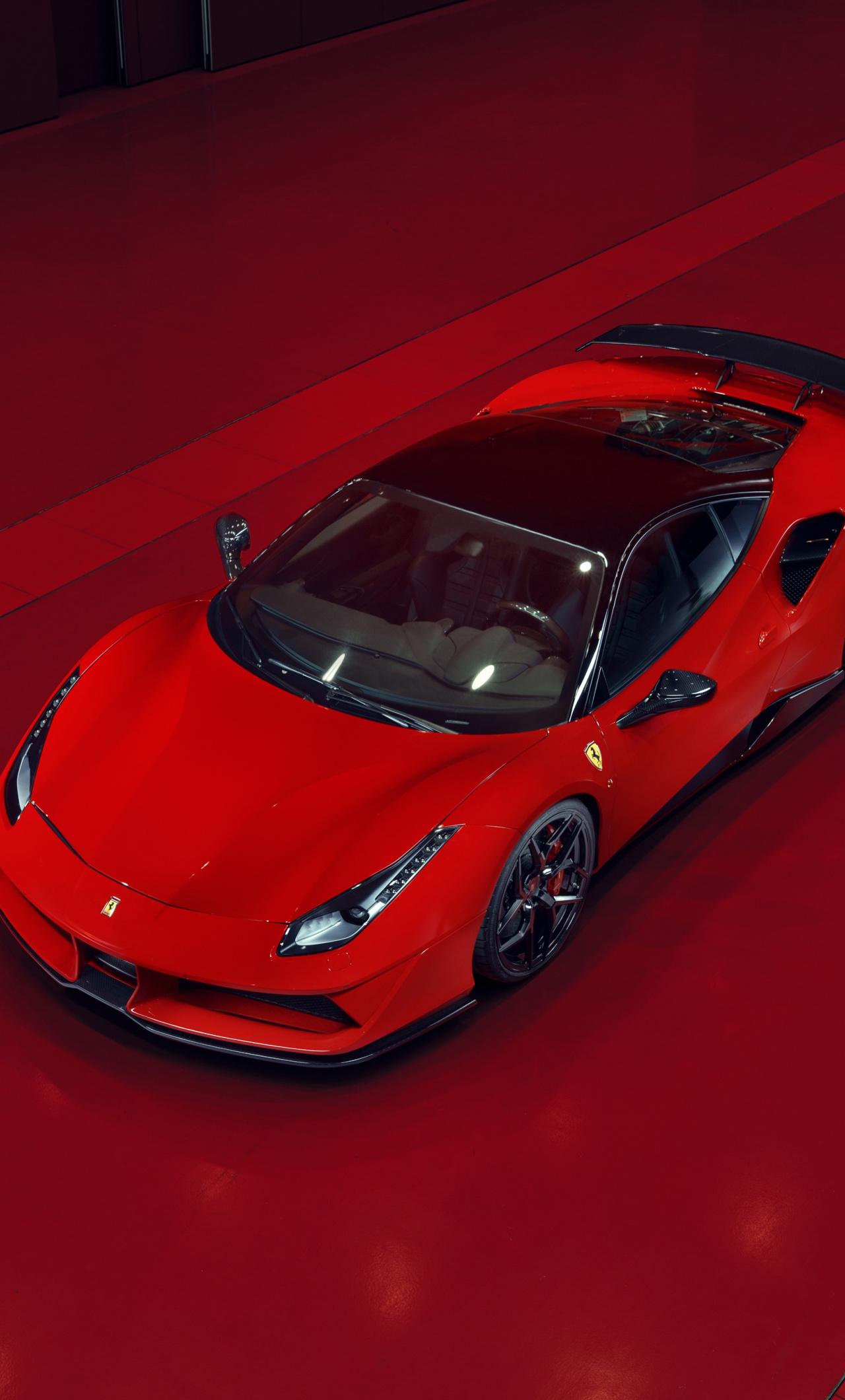 1280x2120 Download Sports car, Ferrari 488 GTB, red wallpaper, 1280x iPhone 6 Plus