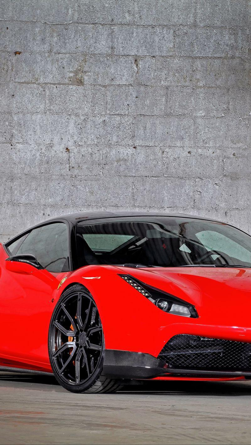 800x1420 Download Wallpaper 800x1420 Ferrari, Gtb, Red, Side View Iphone Se 5s 5c 5 For Parallax HD Background