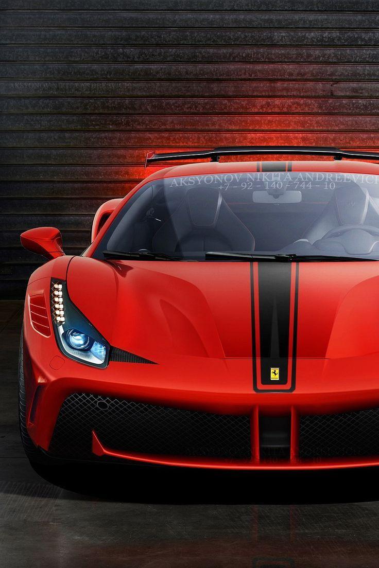 736x1104 Ferrari 488 Pista Spider Wallpaper