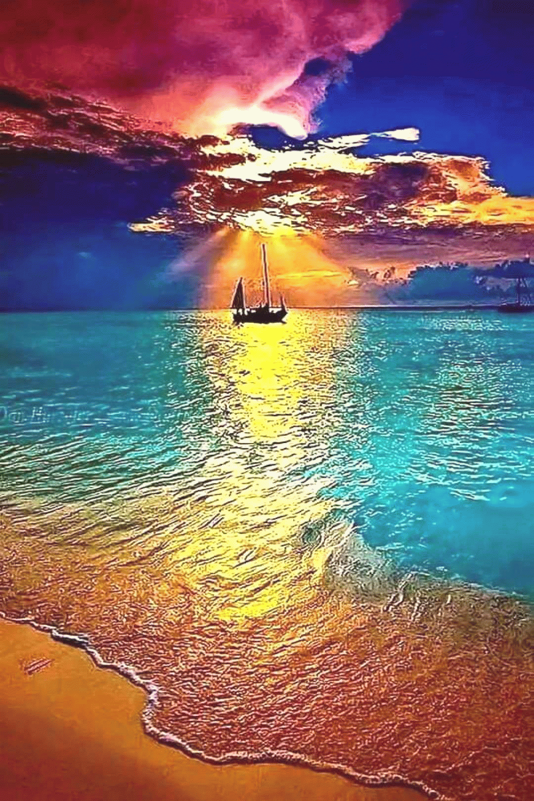 1080x1620 Rainbow beach ideas. beach wallpaper, nature photography, nature wallpaper