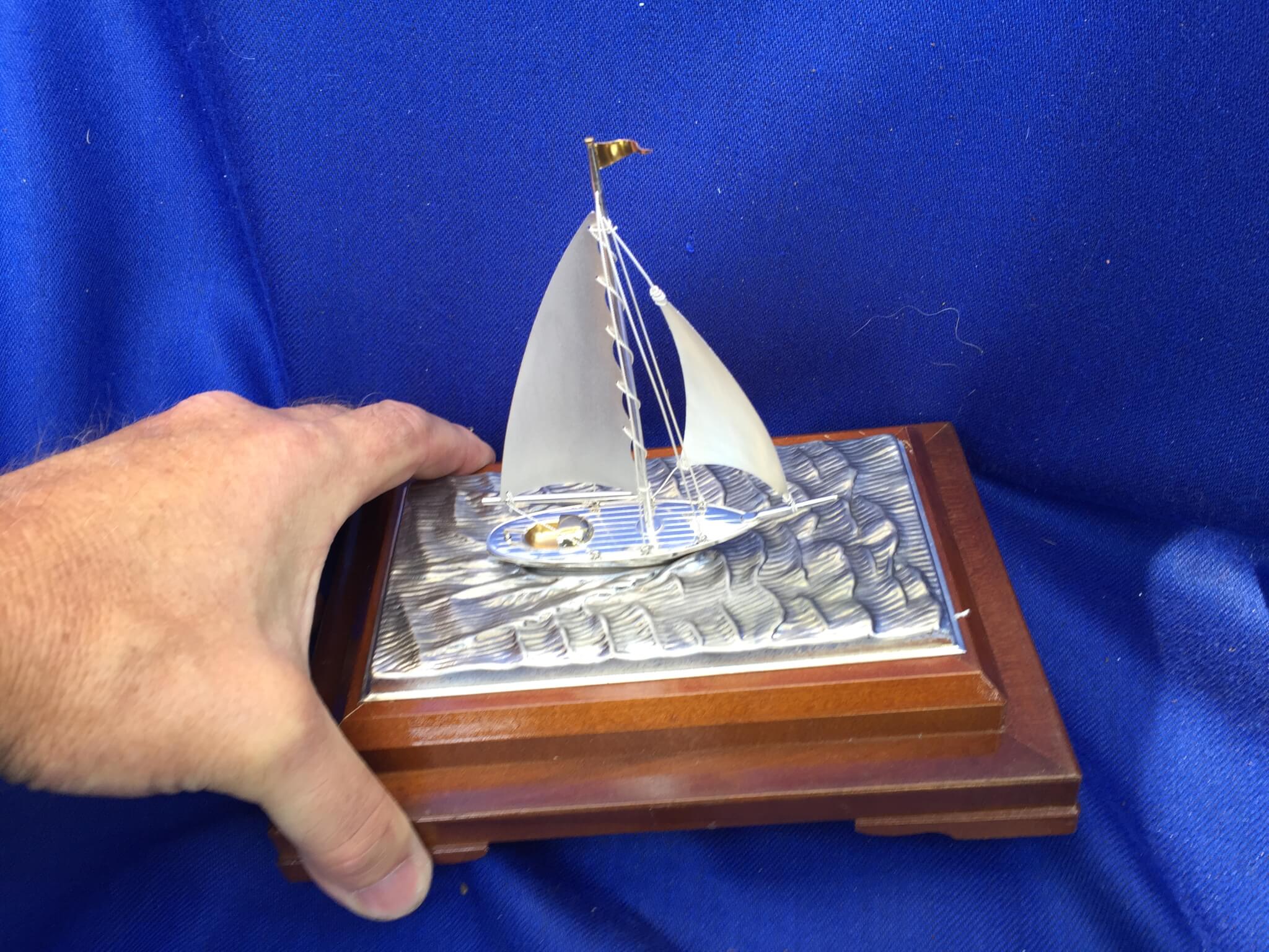 2048x1536 Japan Sterling Silver Yachting and Sailing Vessel With Wood