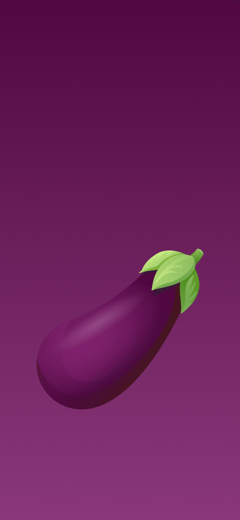 Emoji Eggplant Wallpaper