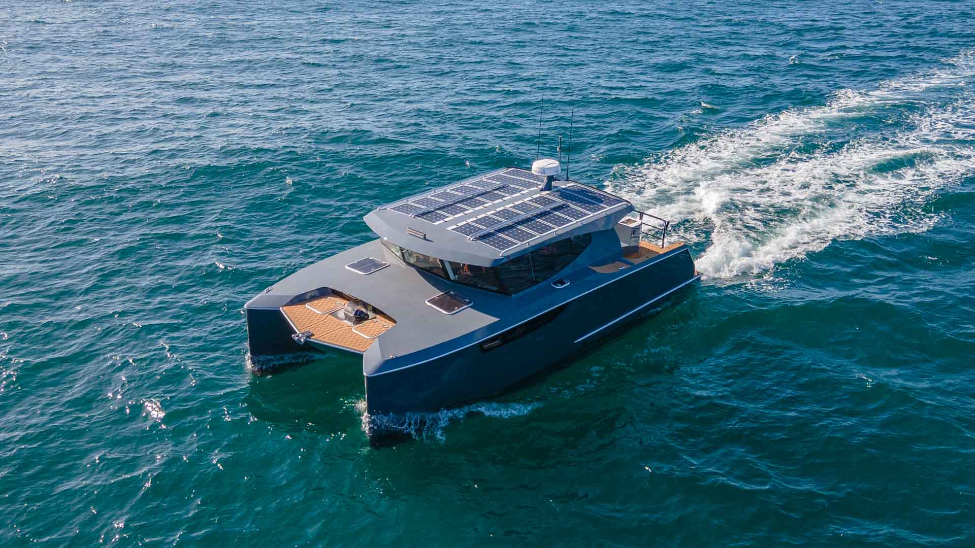 1920x1080 Electric Boats Catamaran Powercat3400