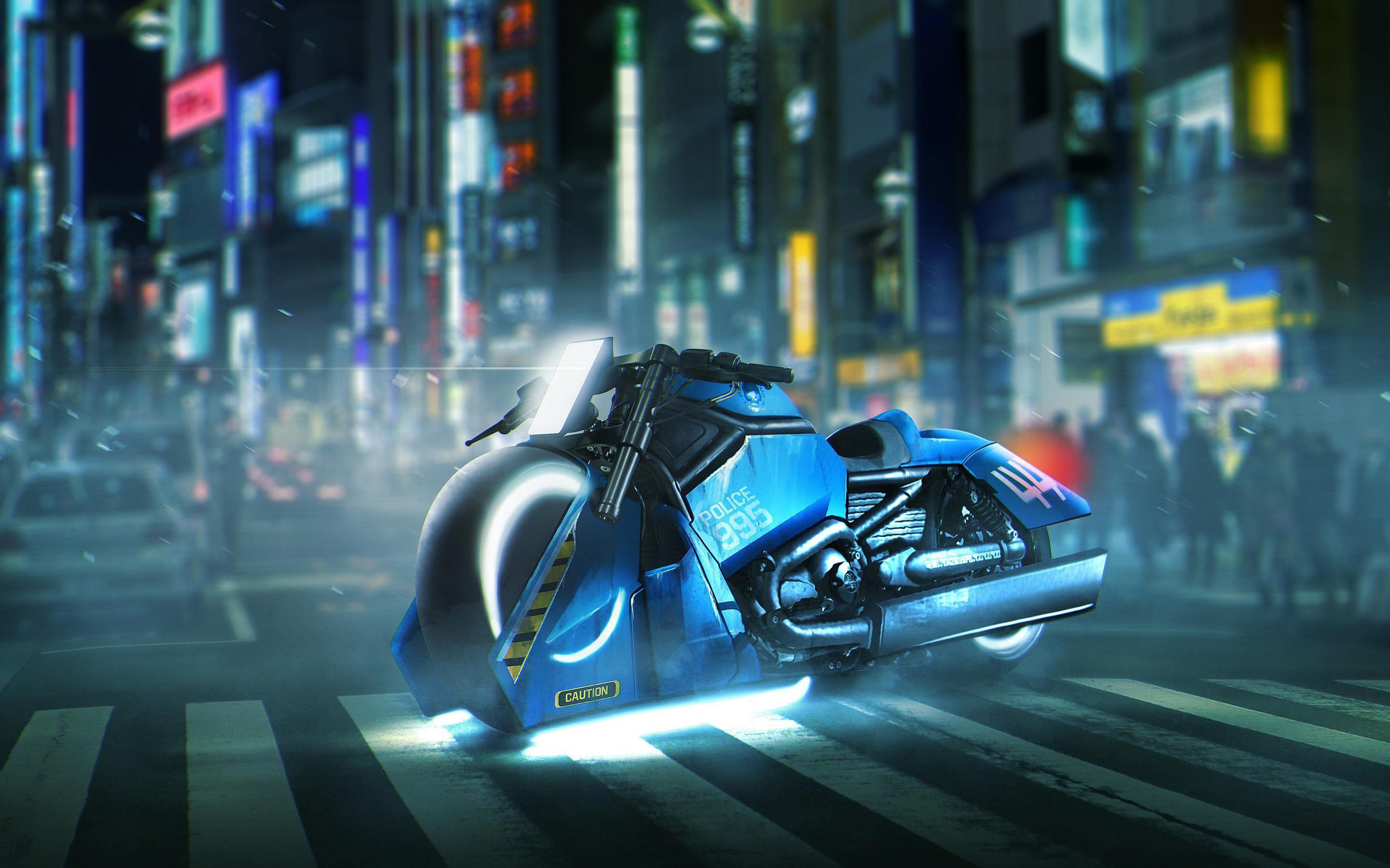 2880x1800 Wallpaper 4k Blade Runner Police 995 Spinner Harley Davidson V Rod Muscle 4K Wallpaper