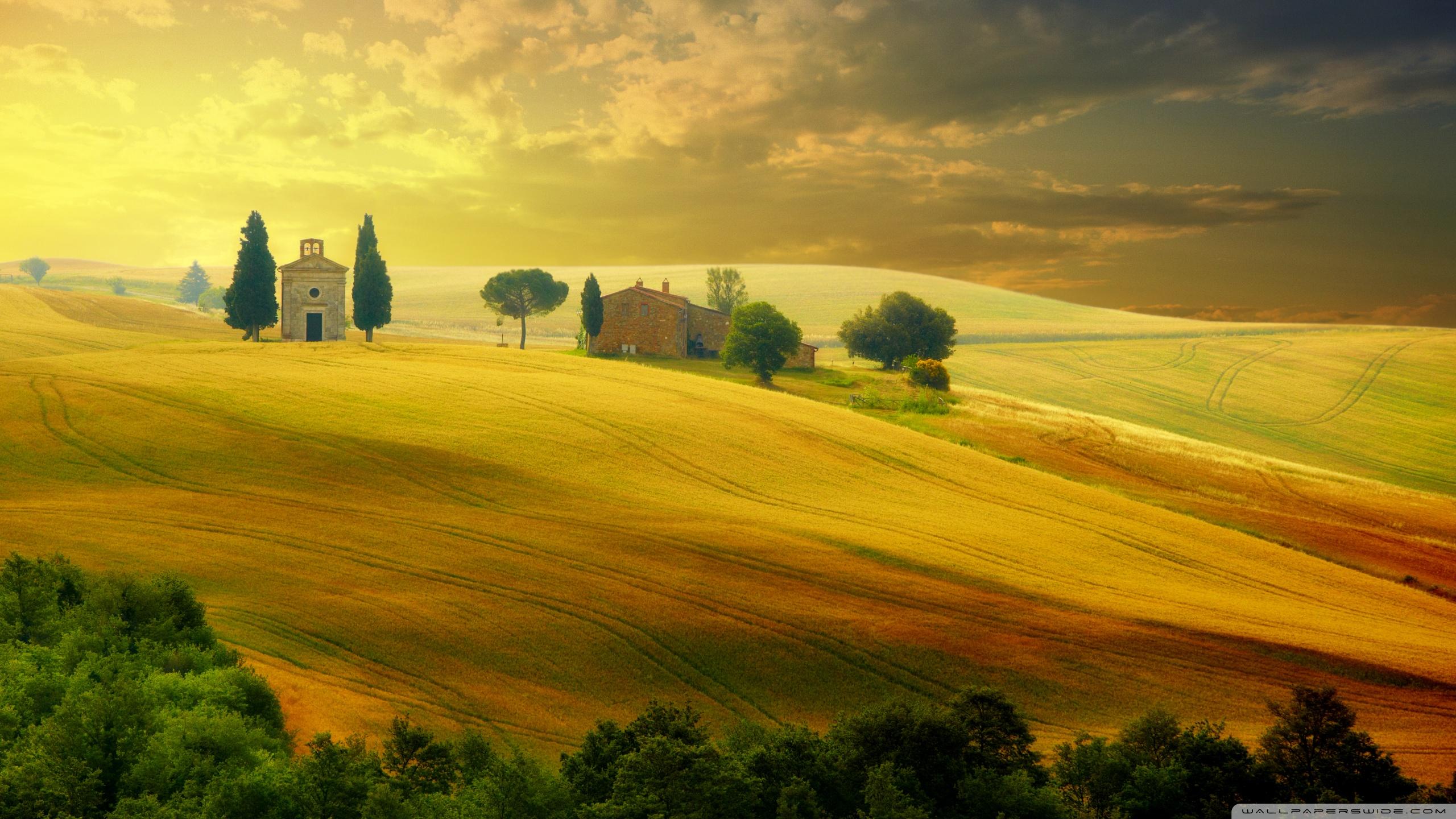 2560x1440 Tuscany Autumn Ultra HD Desktop Background Wallpaper for : Multi Display, Dual Monitor : Tablet