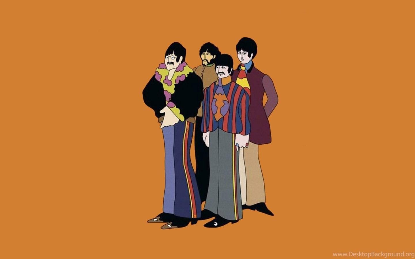 1440x900 The Beatles Cartoon Desktop Wallpaper Desktop Background