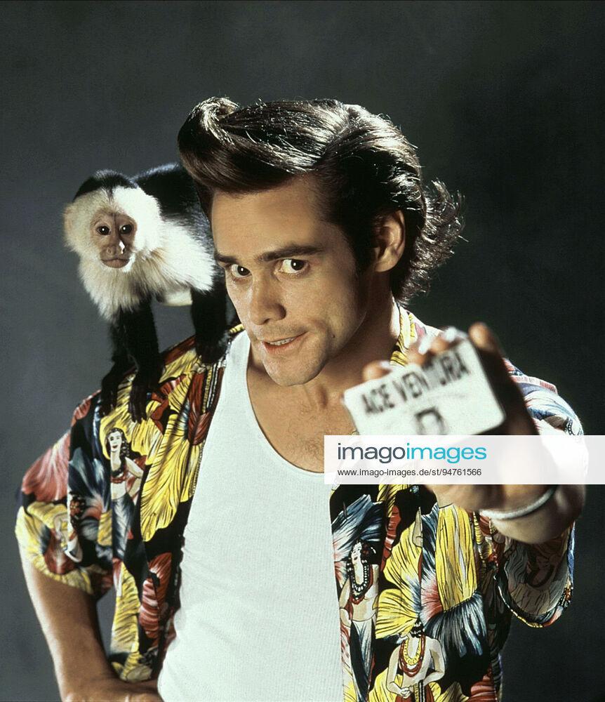 862x1000 Jim Carrey Monkey Characters ACE VENTURA SPIKE Film Ace Ventura Pet Detective (1994) Director Tom