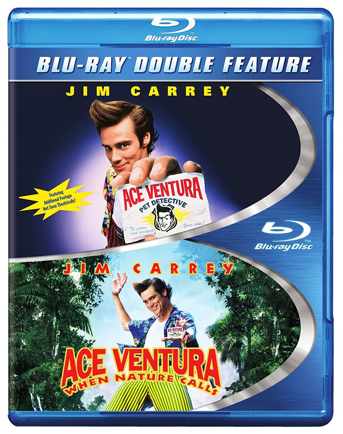 1186x1500 Ace Ventura Double Feature (Pet Detective / When Nature Calls) [Blu Ray] : Various, Various: Movies & TV