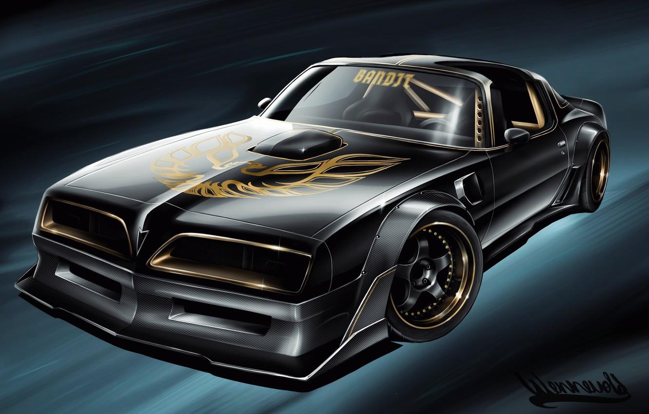 1332x850 Wallpaper Auto, Figure, Machine, Art, Pontiac, Vehicles, Pontiac Trans Am, Bandit, Transport, Transport & Vehicles, Andreas Hoås Wennevold, By Andreas Hoås Wennevold, Wennevold, By Wennevold, Pontiac Trans Am Bandit Rendering Image For Desktop