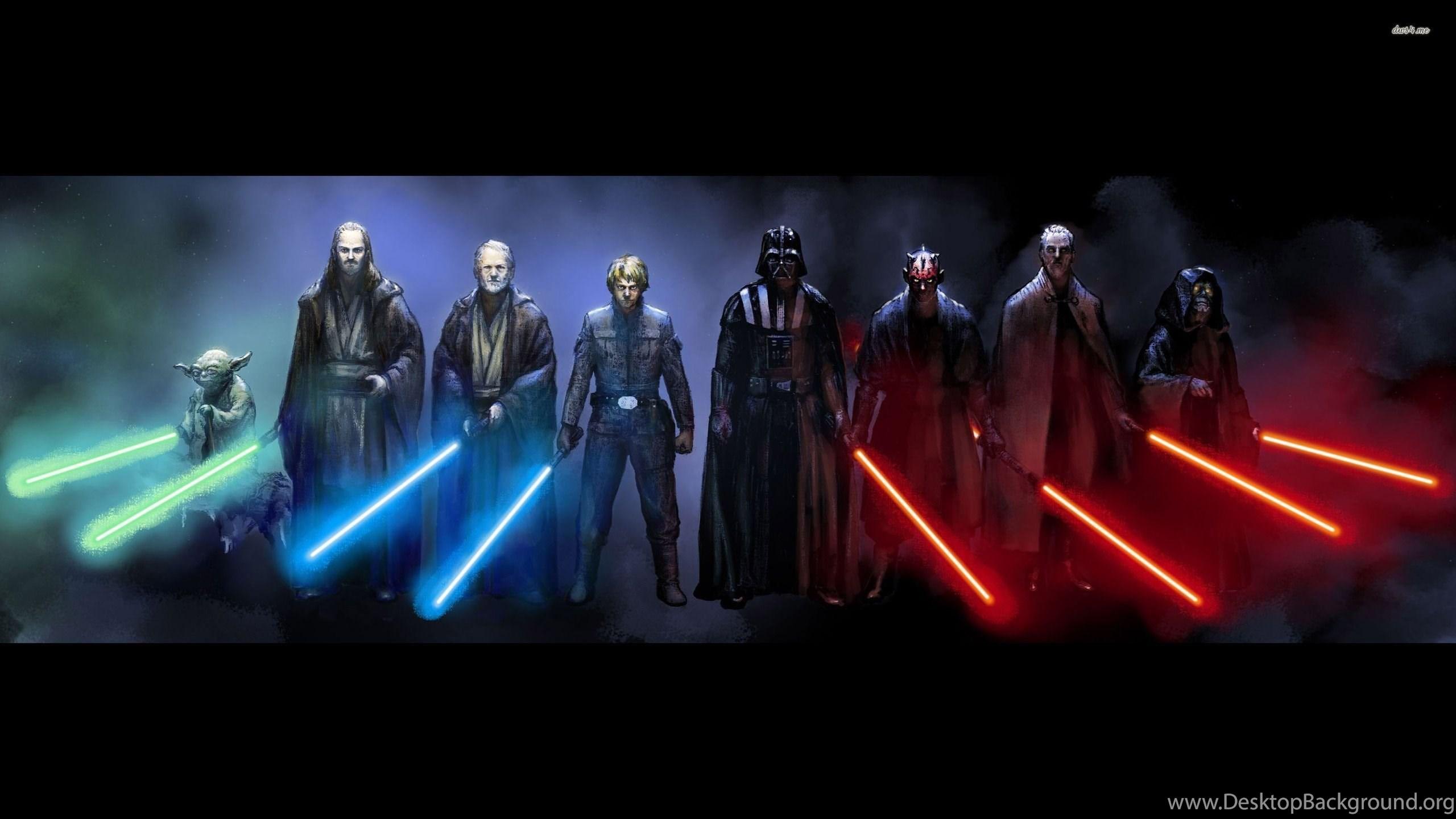 2560x1440 Jedi And Sith Star Wars Wallpaper Movie Wallpaper Desktop Background
