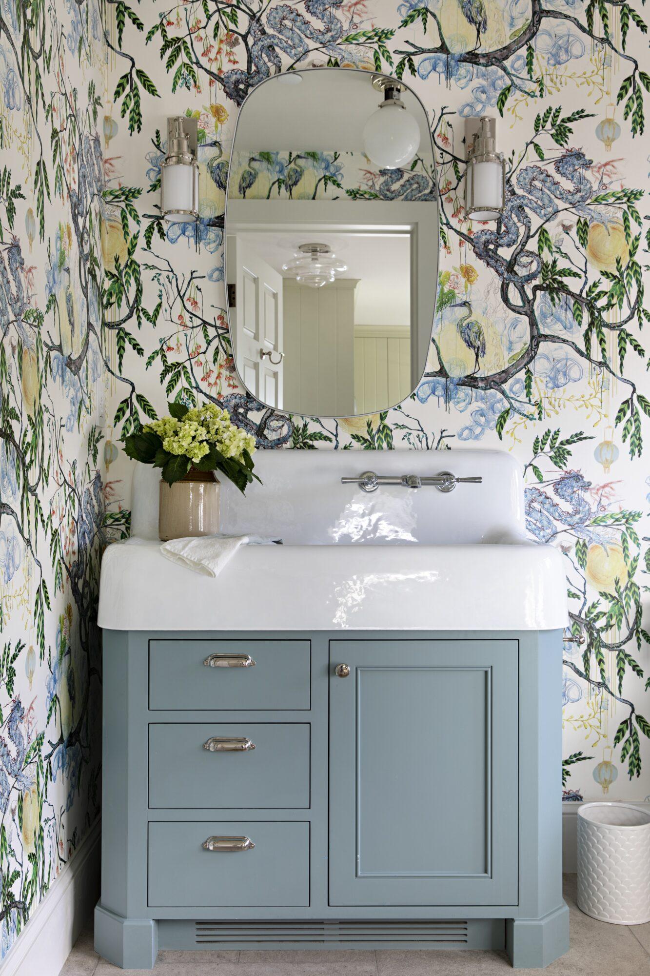 1333x2000 Designer Approved Wallpaper For A Punchy Powder Room