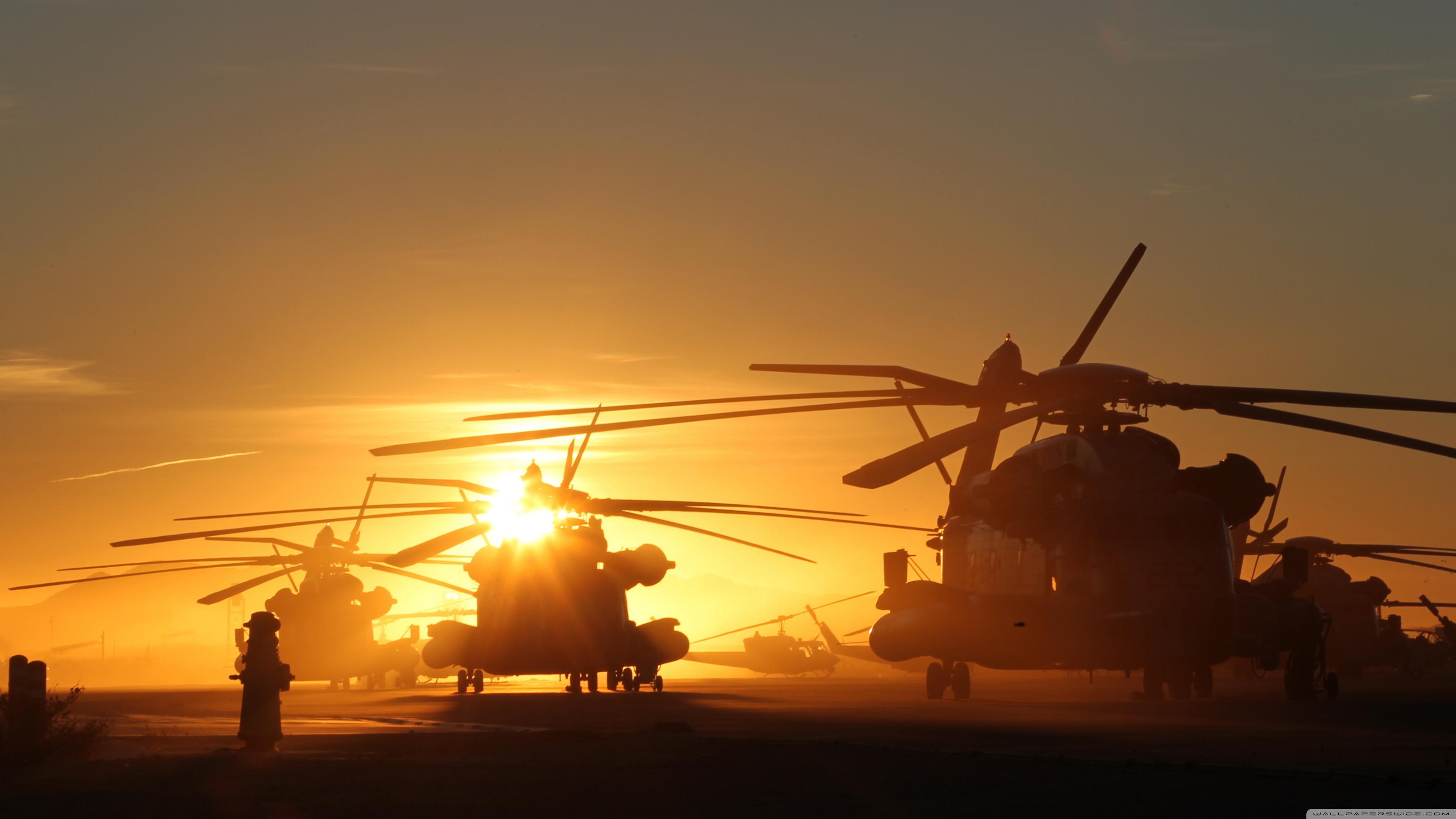3840x2160 Airport Sunset HD Picture