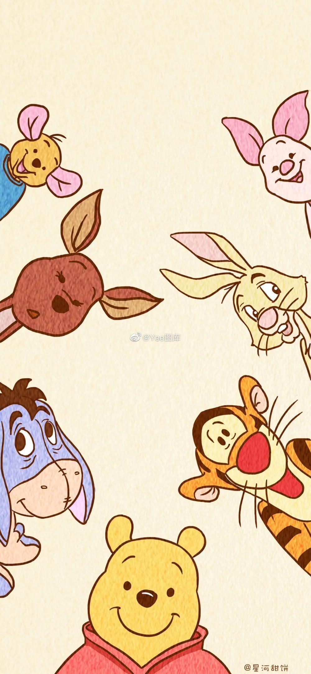 1000x2164 Winnie The Pooh Wallpaper