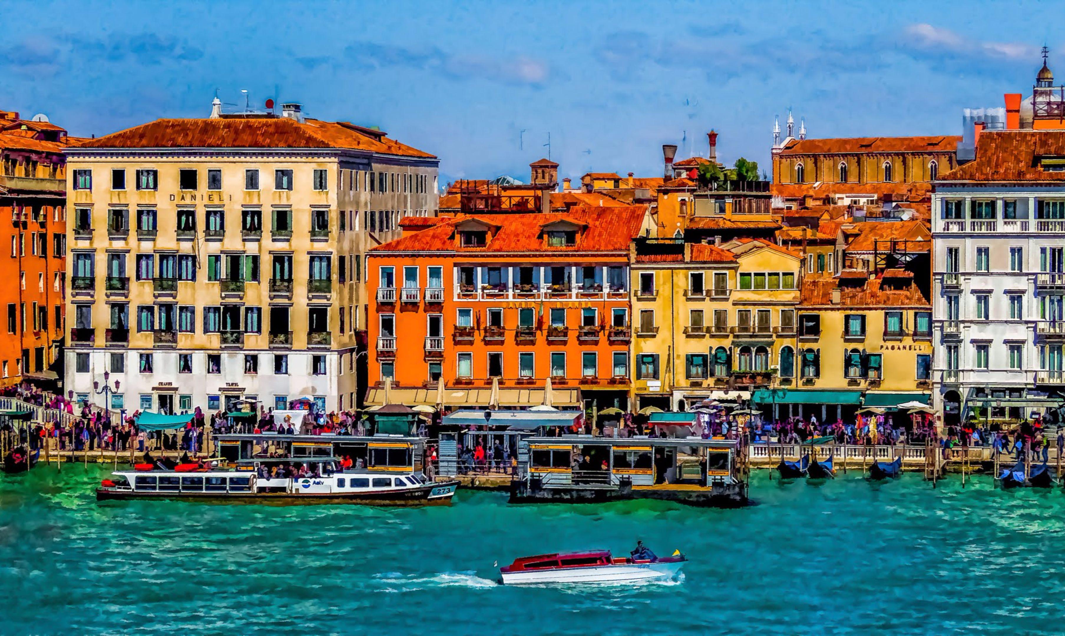 3616x2160 Venice Italy Beach Wallpaper