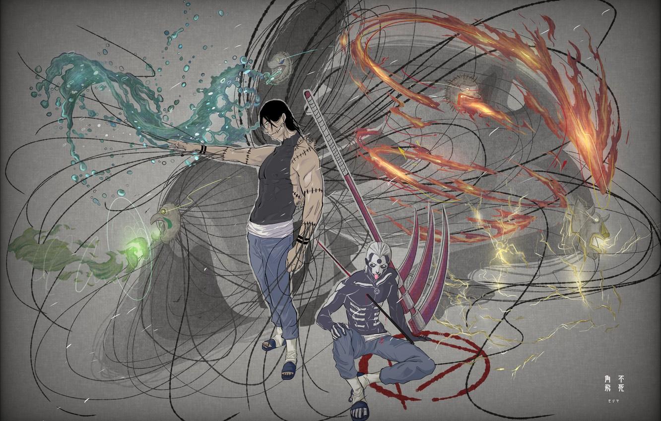 1332x850 Wallpaper Naruto, Naruto, Hidan, Kakuzu image for desktop, section сёнэн