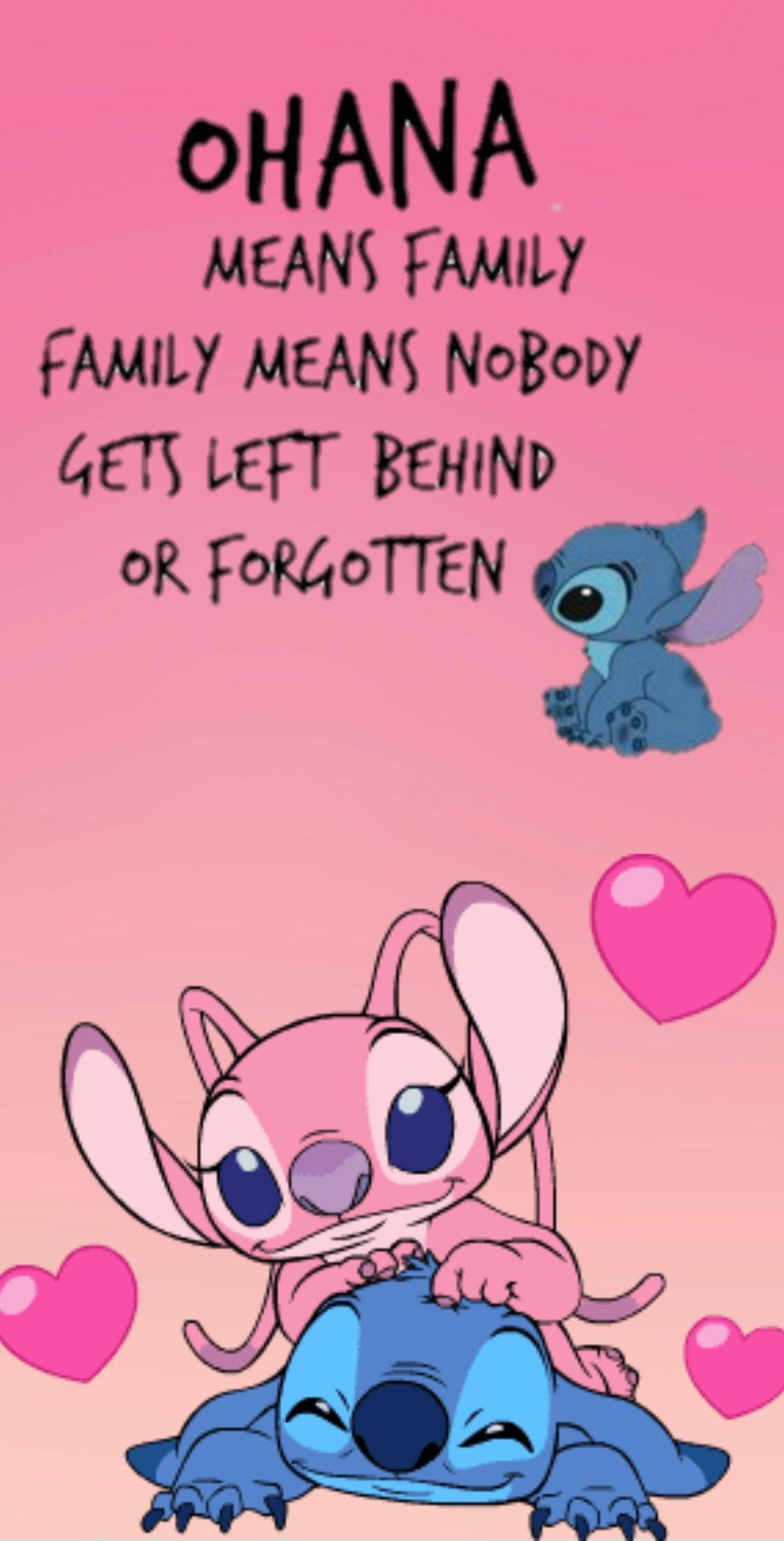 1242x2439 Cute Stitch Wallpaper