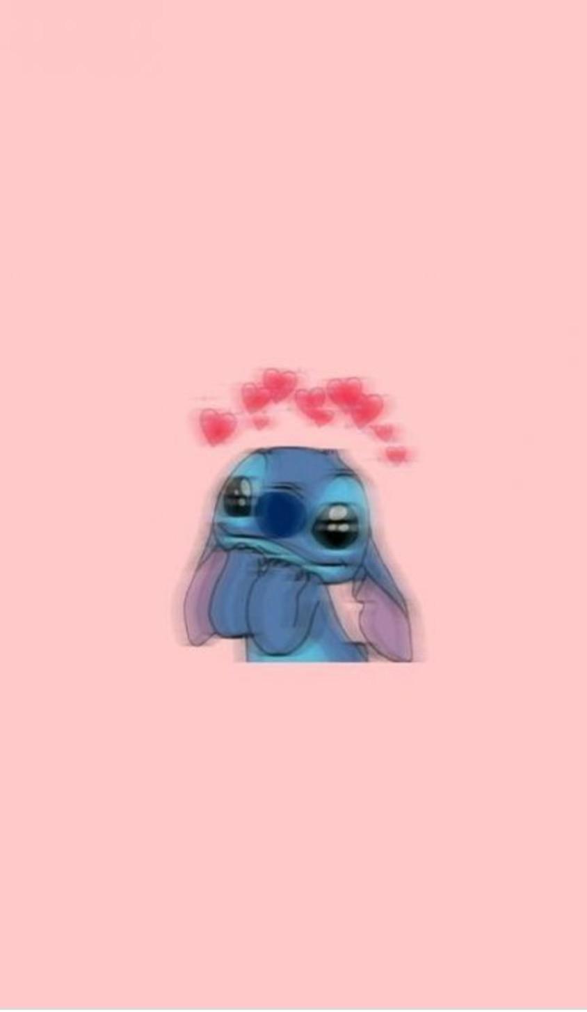 844x1454 Super cute stitch wallpaper