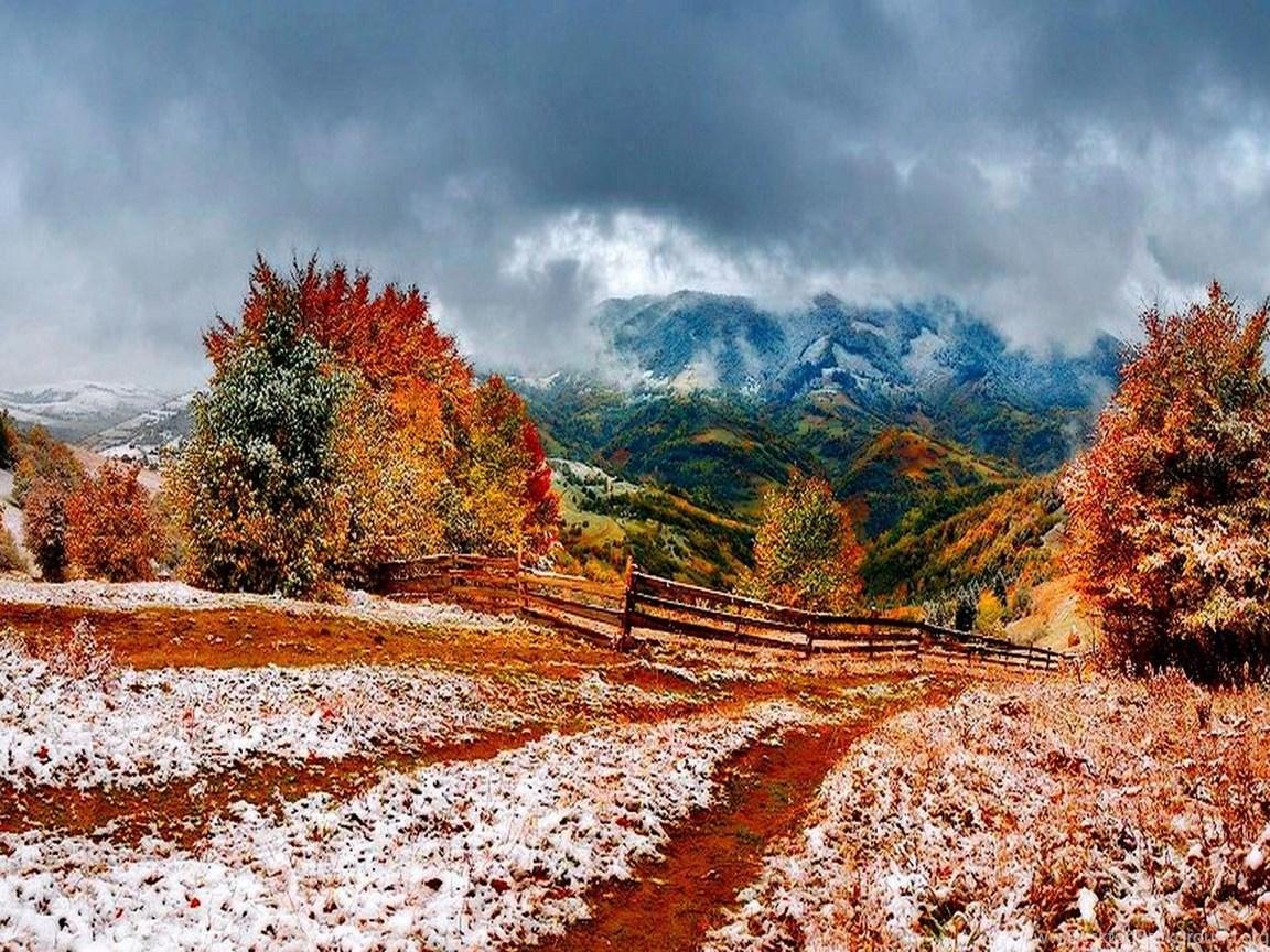 1152x864 FIRST SNOW WALLPAPER Desktop Background
