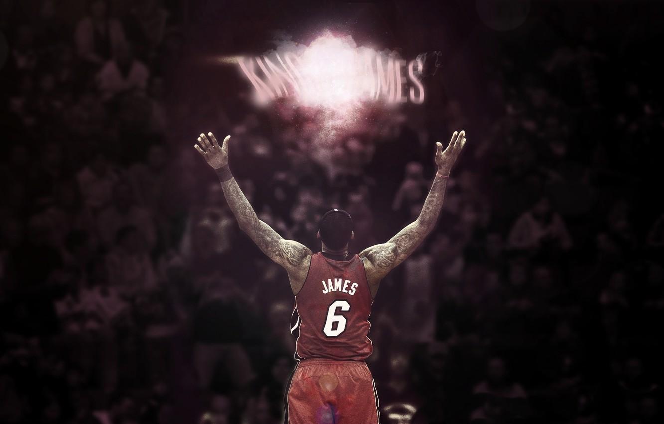 1332x850 Photo Wallpaper Basketball, King, Room, Nba, Lebron James Miami Heat Powder