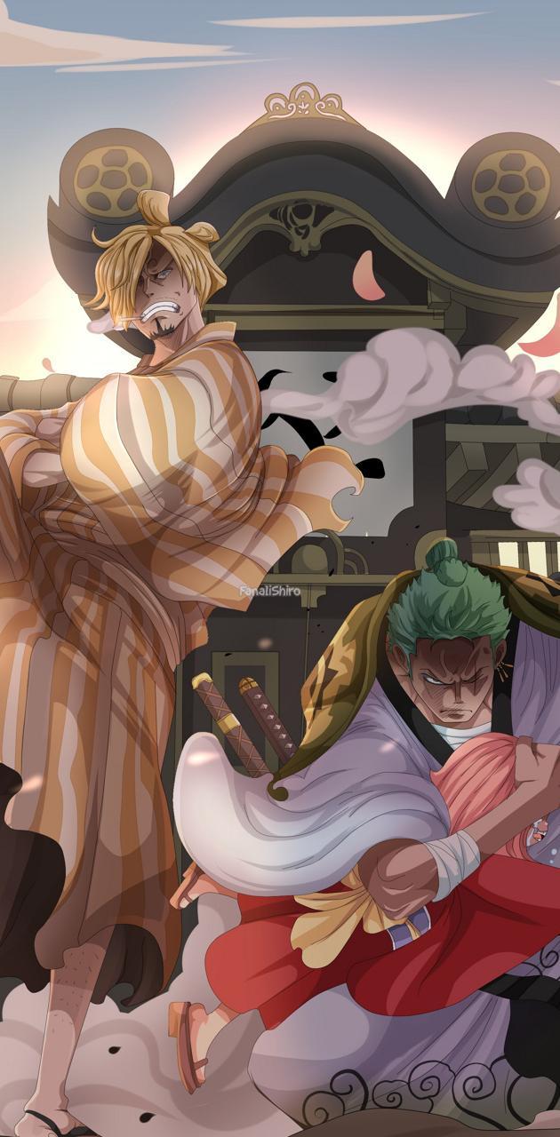 630x1280 Zoro and sanji wallpaper