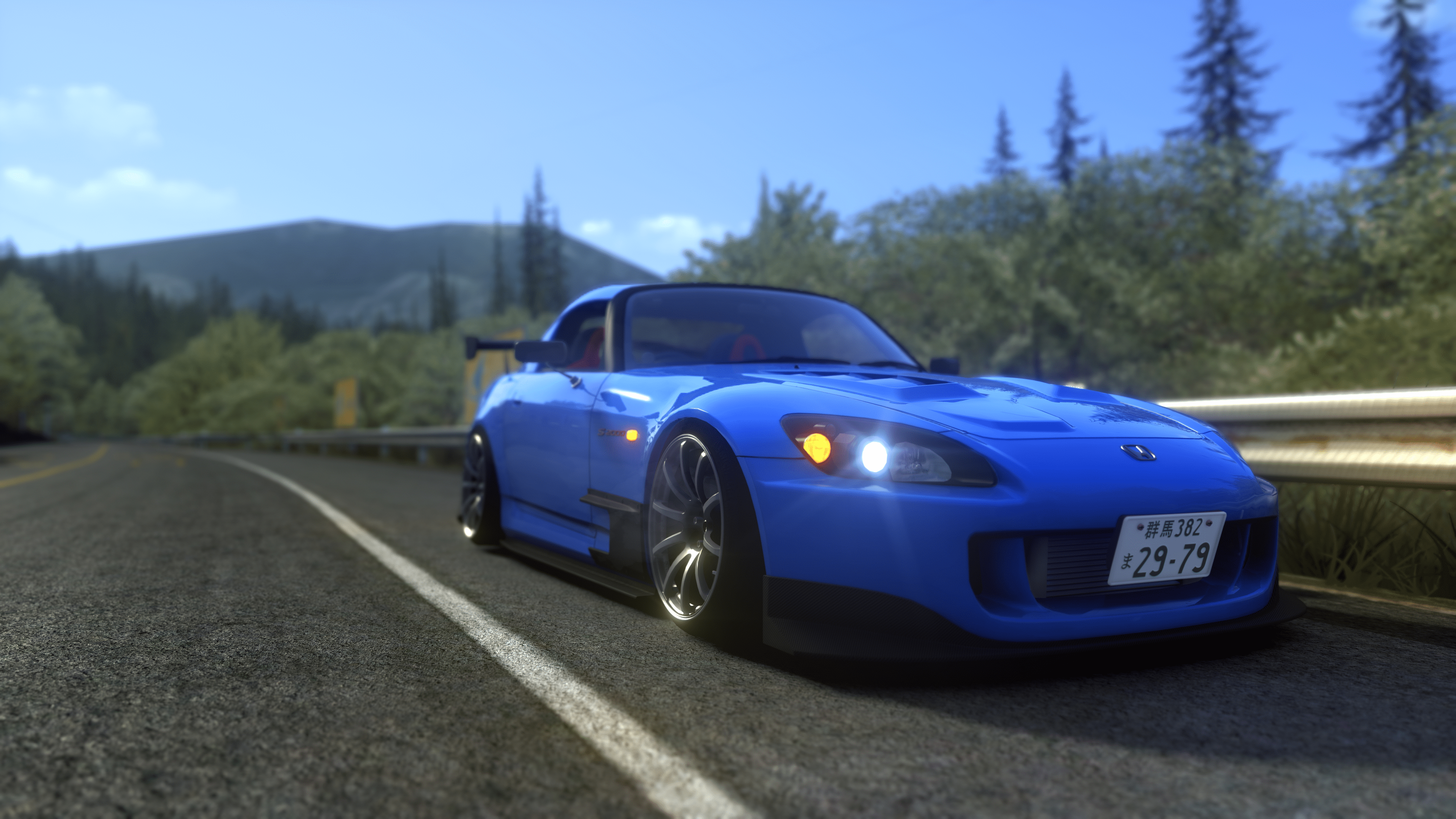 3840x2160 Honda S2000 Blue Car Touge Wallpaper:3840x2160