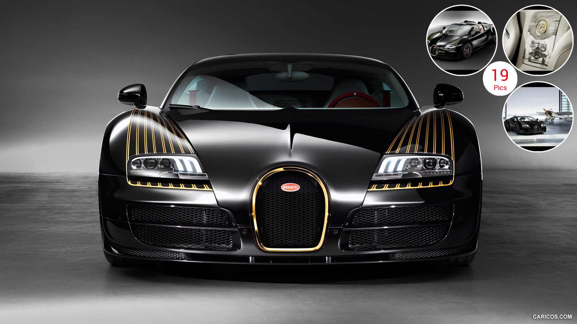 Black Bugatti Wallpaper 4K