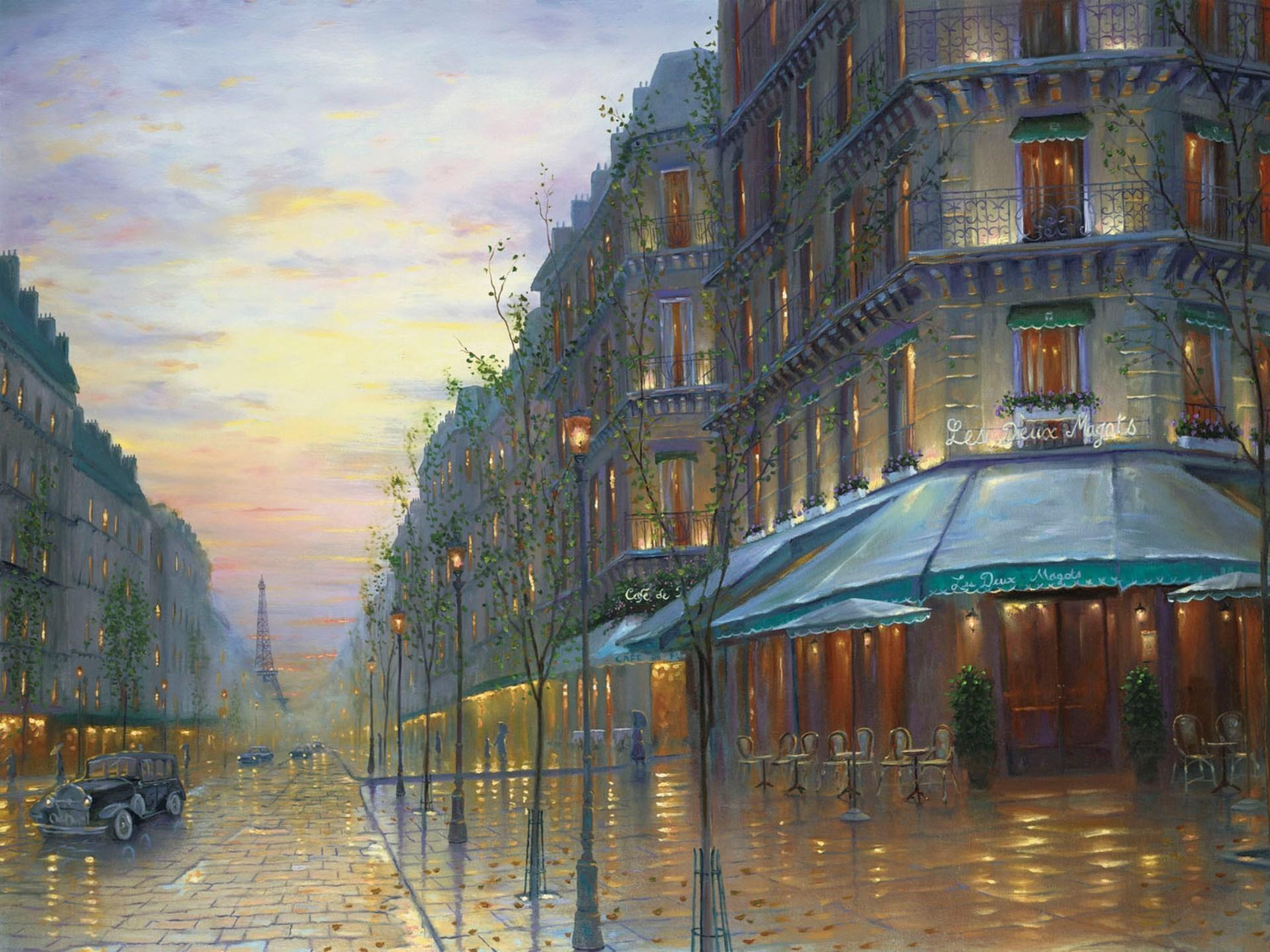 1920x1440 Paris Street Desktop Background