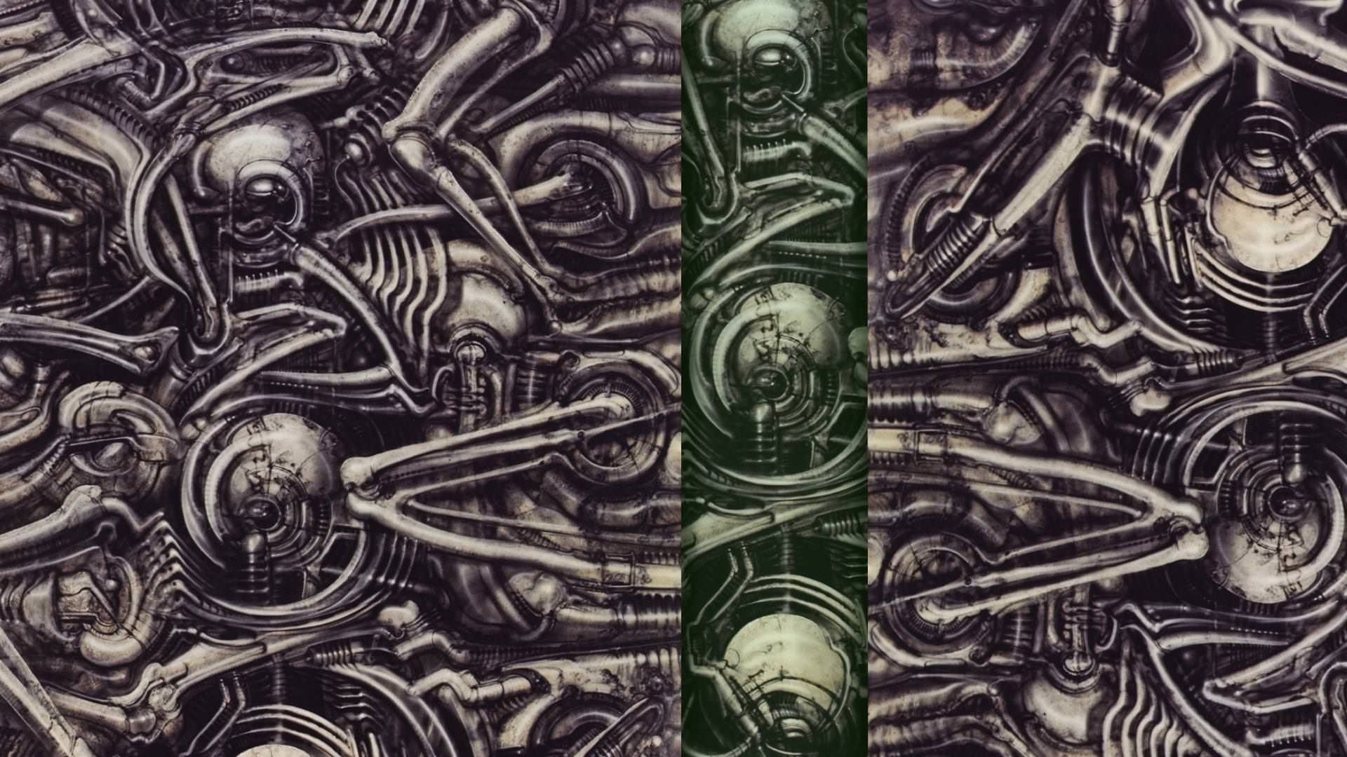 1920x1080 I made a colour changing wallpaper from HR Giger's work (That is if you have it in a slideshow)