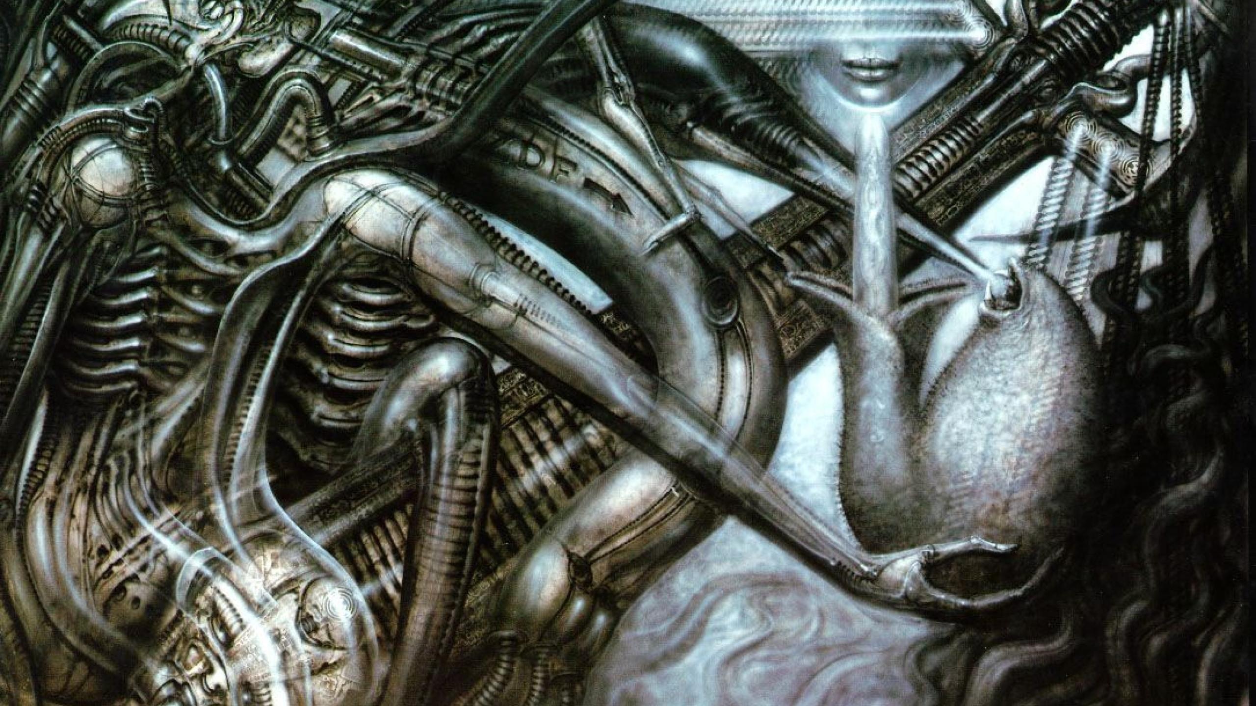 2560x1440 H R Giger Art Artwork Dark Evil Artistic Horror Fantasy Sci Fi Wallpaper At Dark Wallpaper
