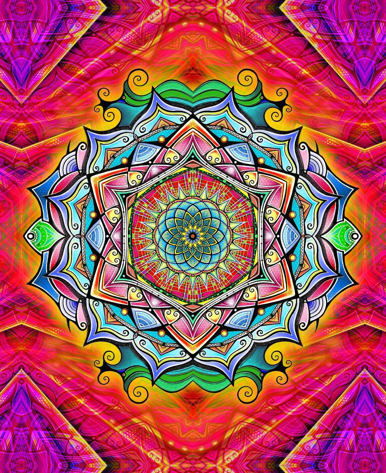 Trippy Mandala Wallpapers - Top Free Trippy Mandala Backgrounds -  WallpaperAccess