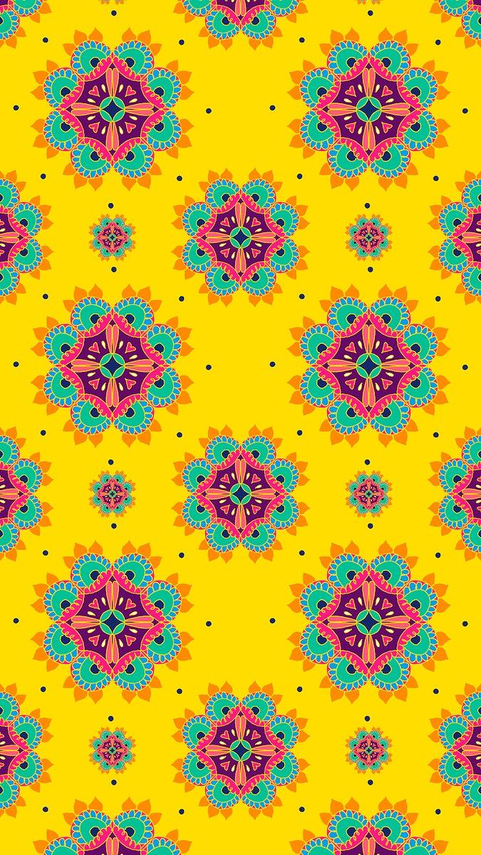 675x1200 Diwali Indian mandala psd pattern