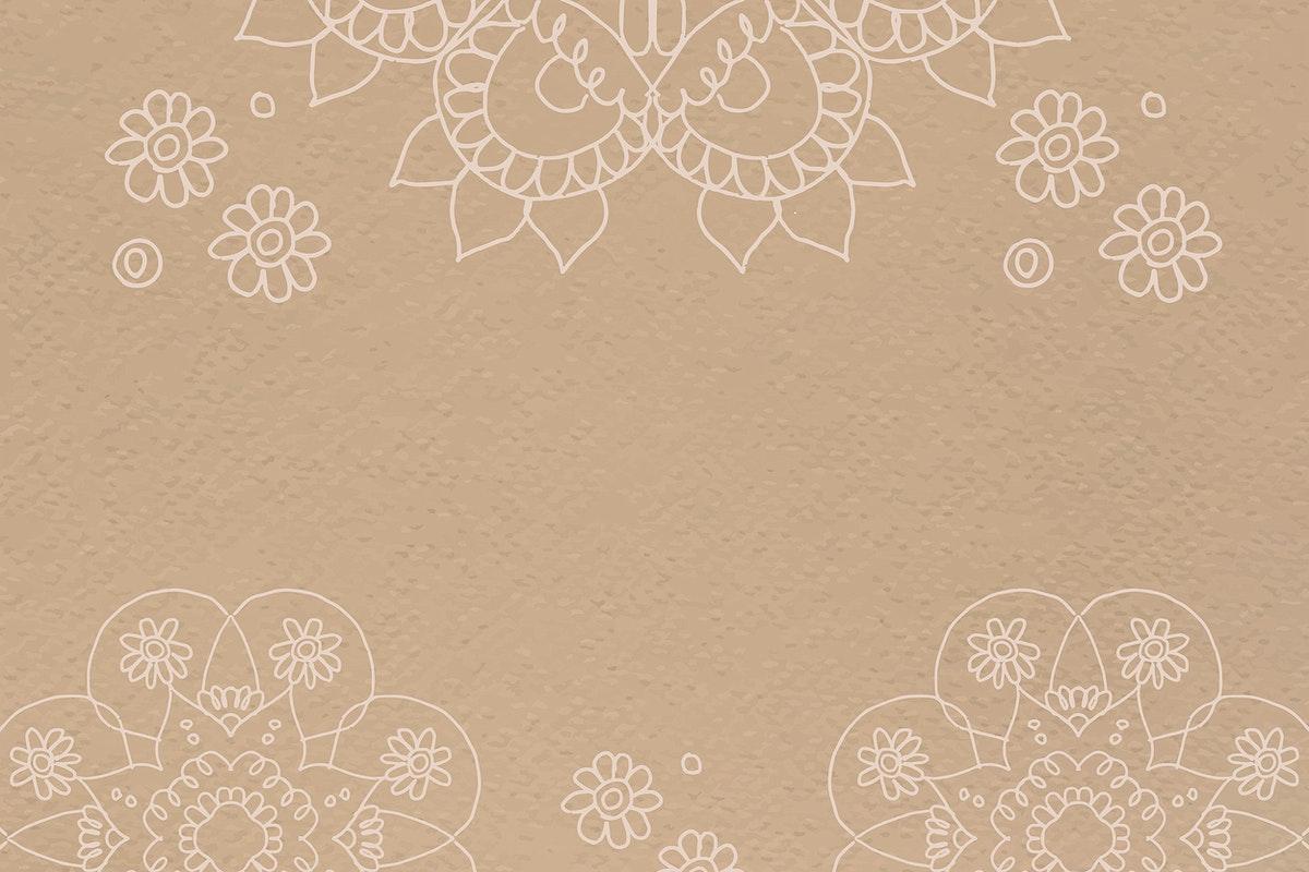1200x800 Border frame Diwali Indian mandala