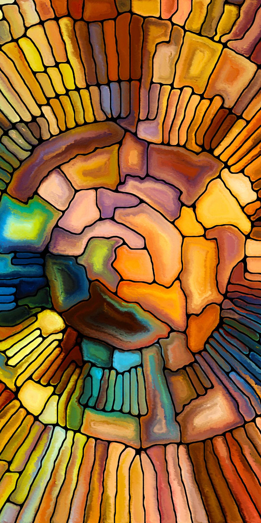 1080x2160 Artistic Stained Glass