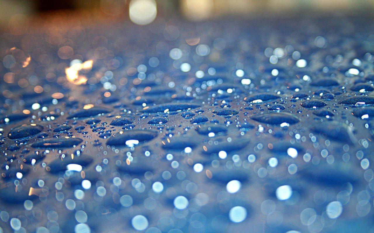 1280x800 Rain Drops Photo