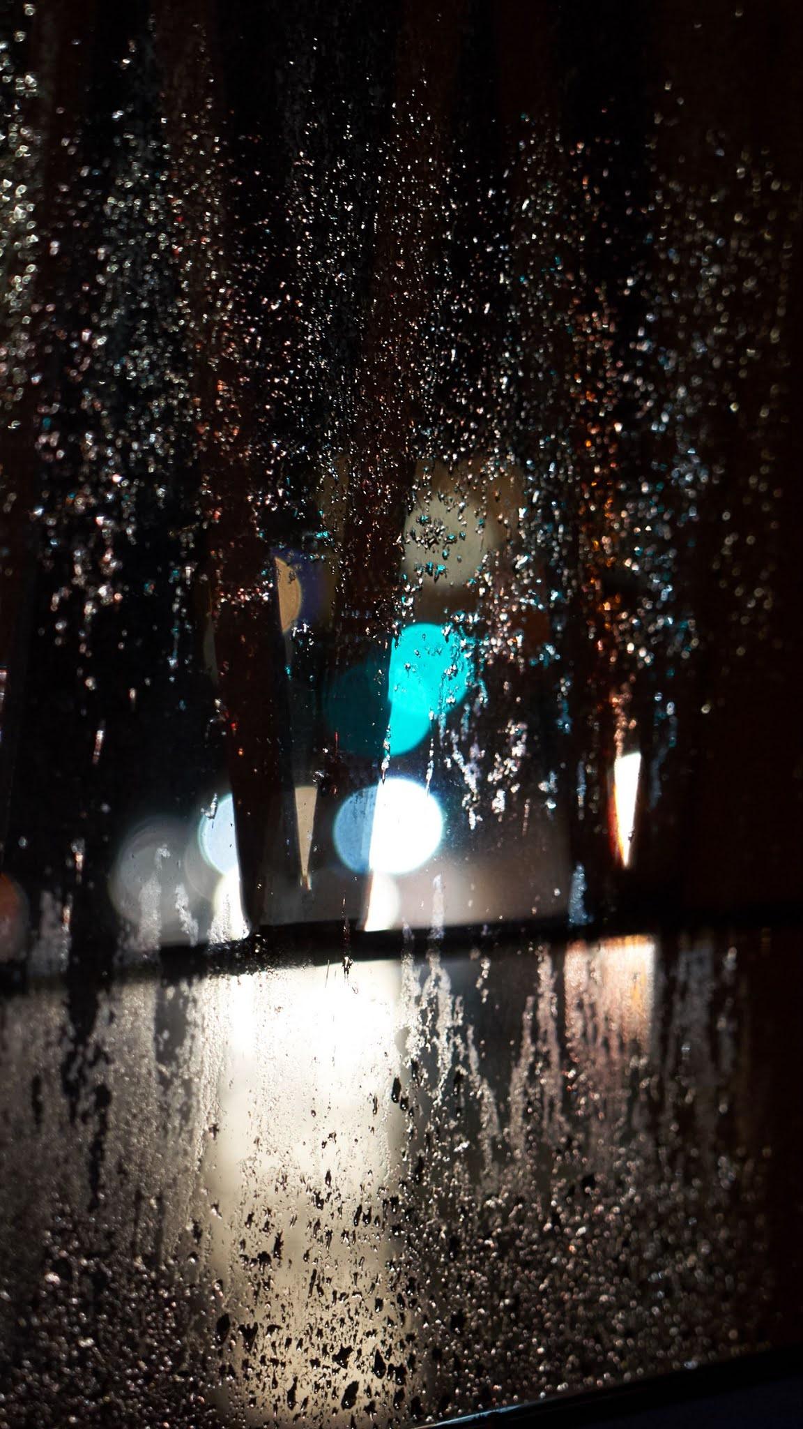 1152x2048 Download Phone wallpaper glass, drops, rain HD phone background