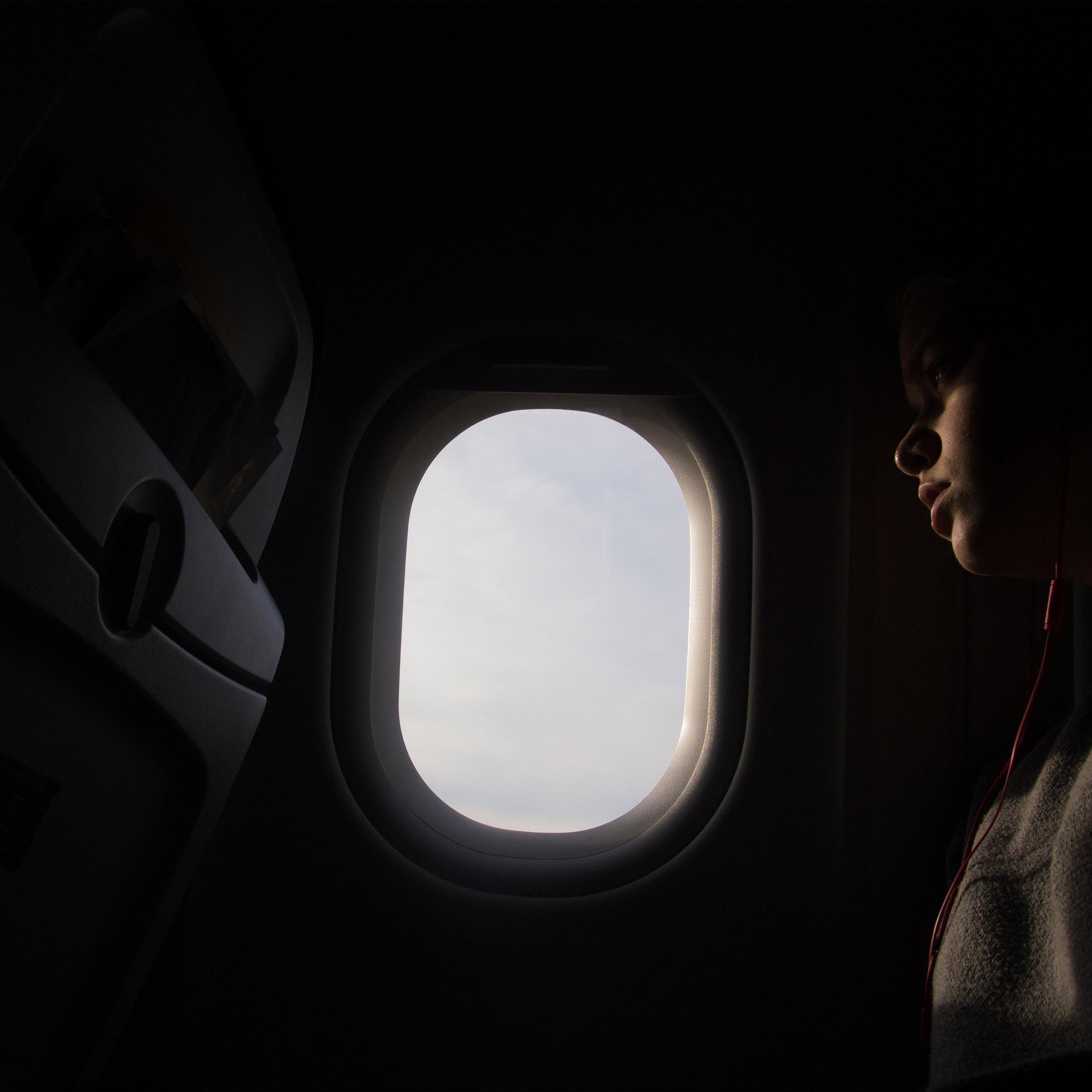 2732x2732 Fly Plane Dark Nature Wallpaper