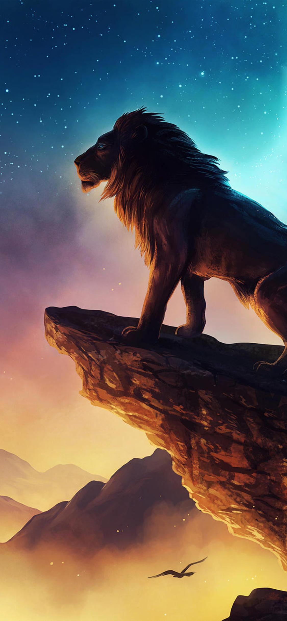 1125x2436 King Lion iPhone XS, iPhone iPhone X HD 4k Wallpaper, Image, Background, Photo and Picture
