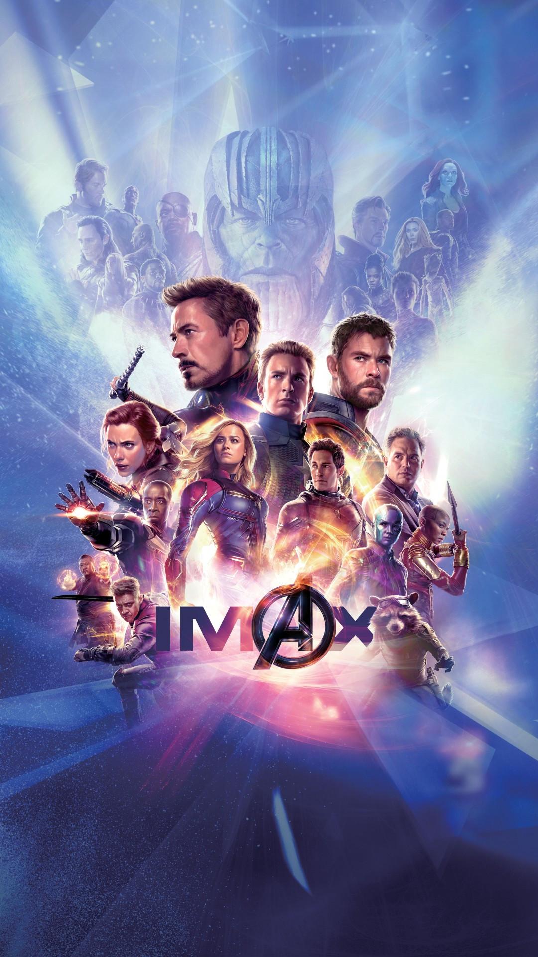 1080x1920 Download 1080x1920 Avengers: Endgame, Thor, Captain America, Imax Poster Wallpaper for iPhone iPhone 7 Plus, iPhone 6+, Sony Xperia Z, HTC One
