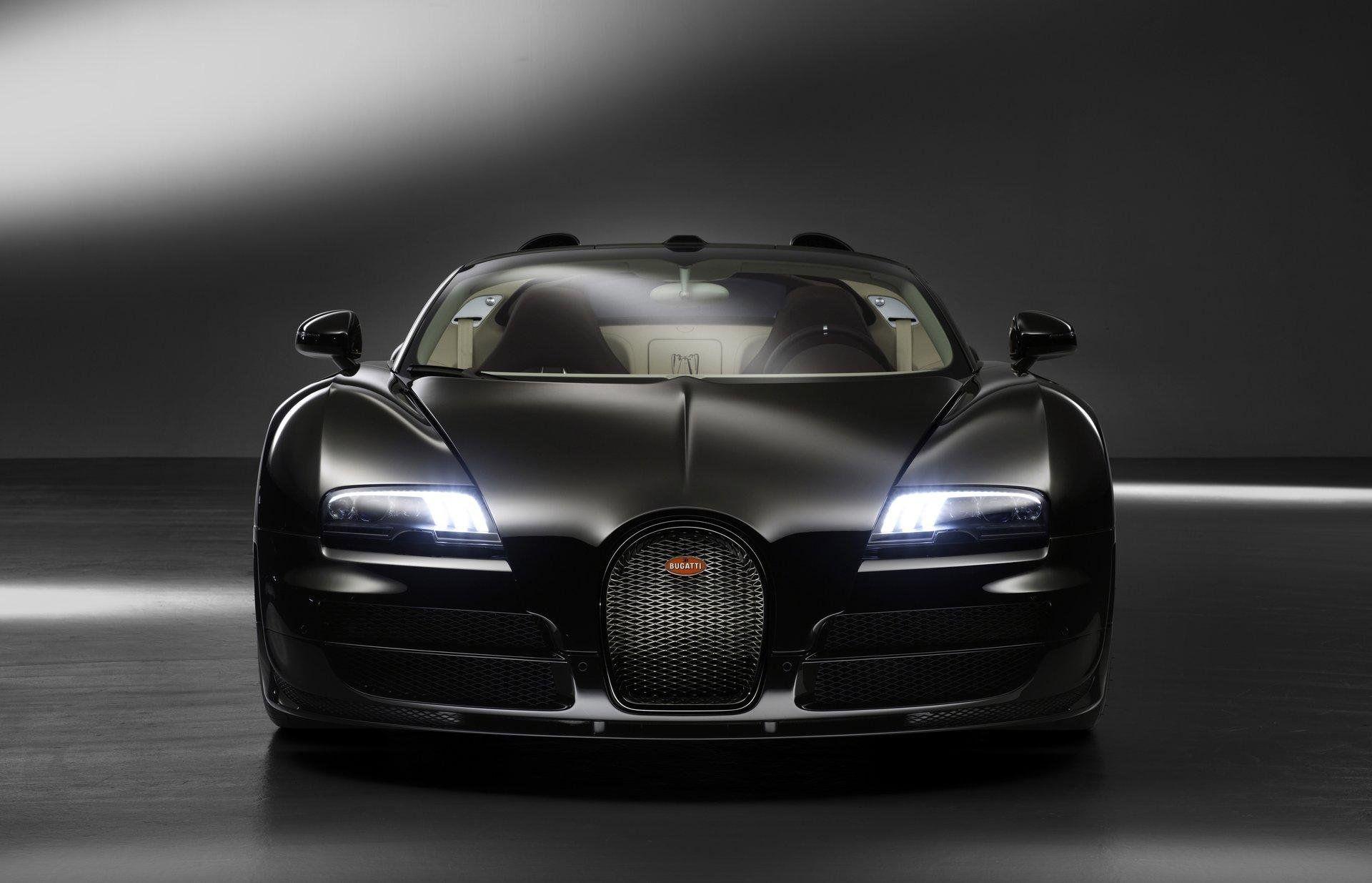 Black Bugatti Wallpaper 4K