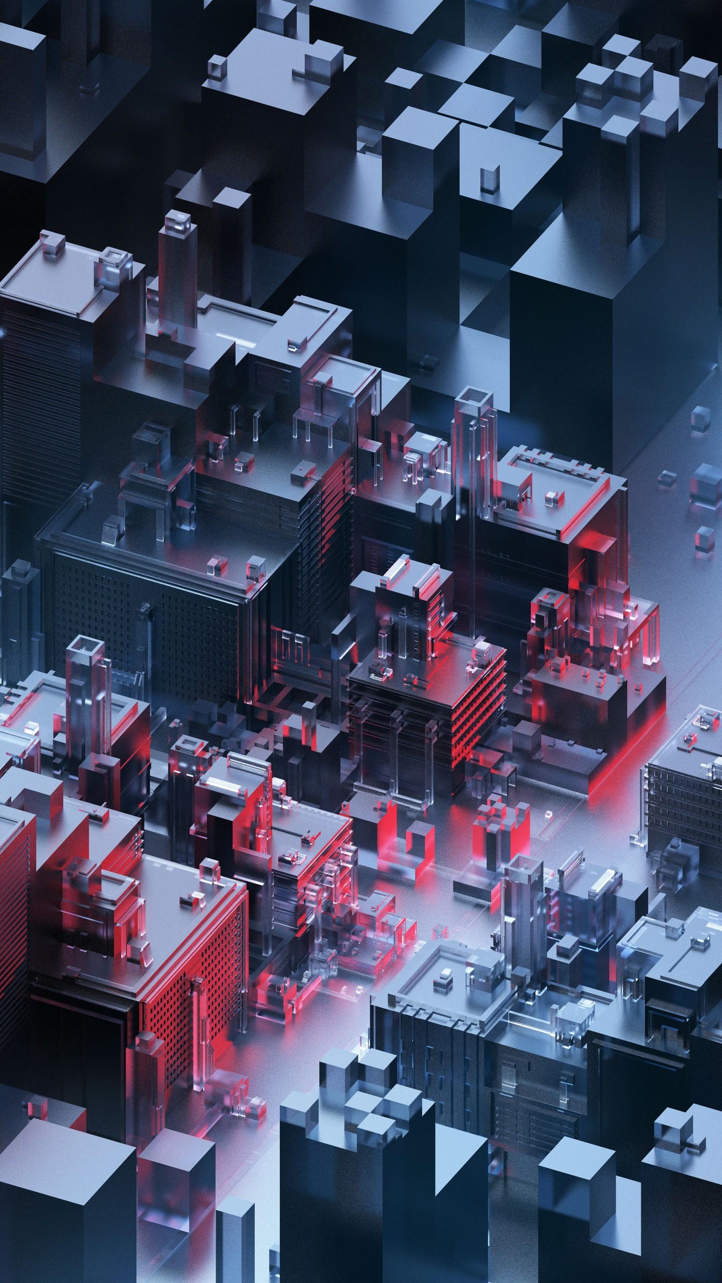 1440x2560 Building Abstract Architecture Art
