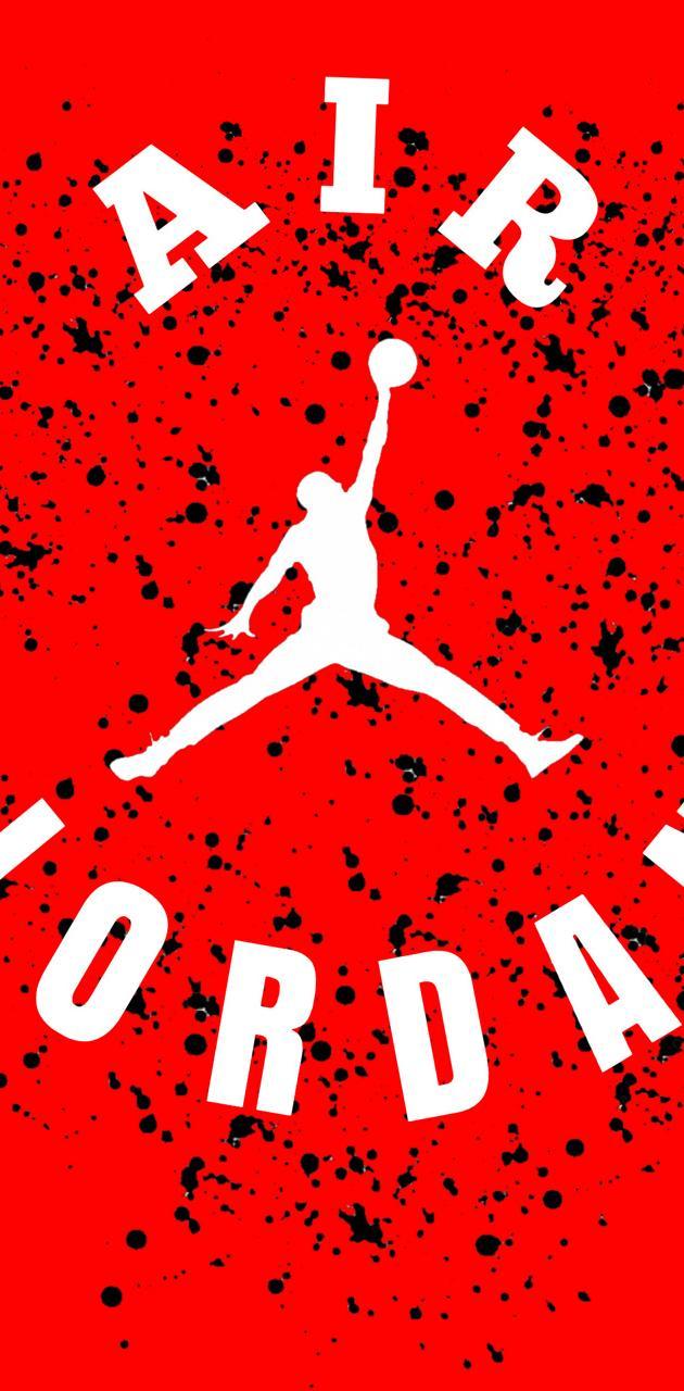 630x1280 Red Air Jordan wallpaper