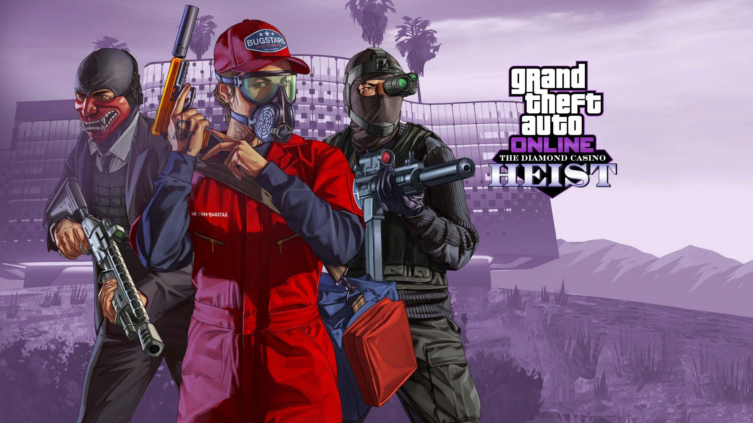 2560x1440 GTA 5 Heist Wallpaper
