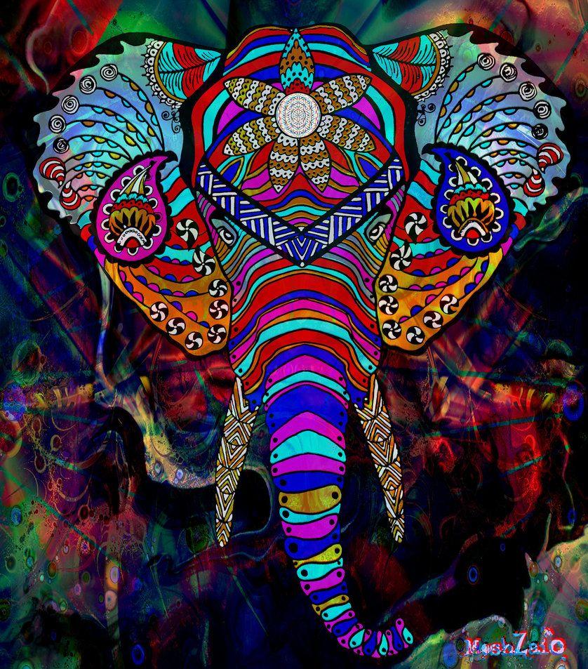 Trippy Elephant Wallpapers - Top Free Trippy Elephant Backgrounds ...