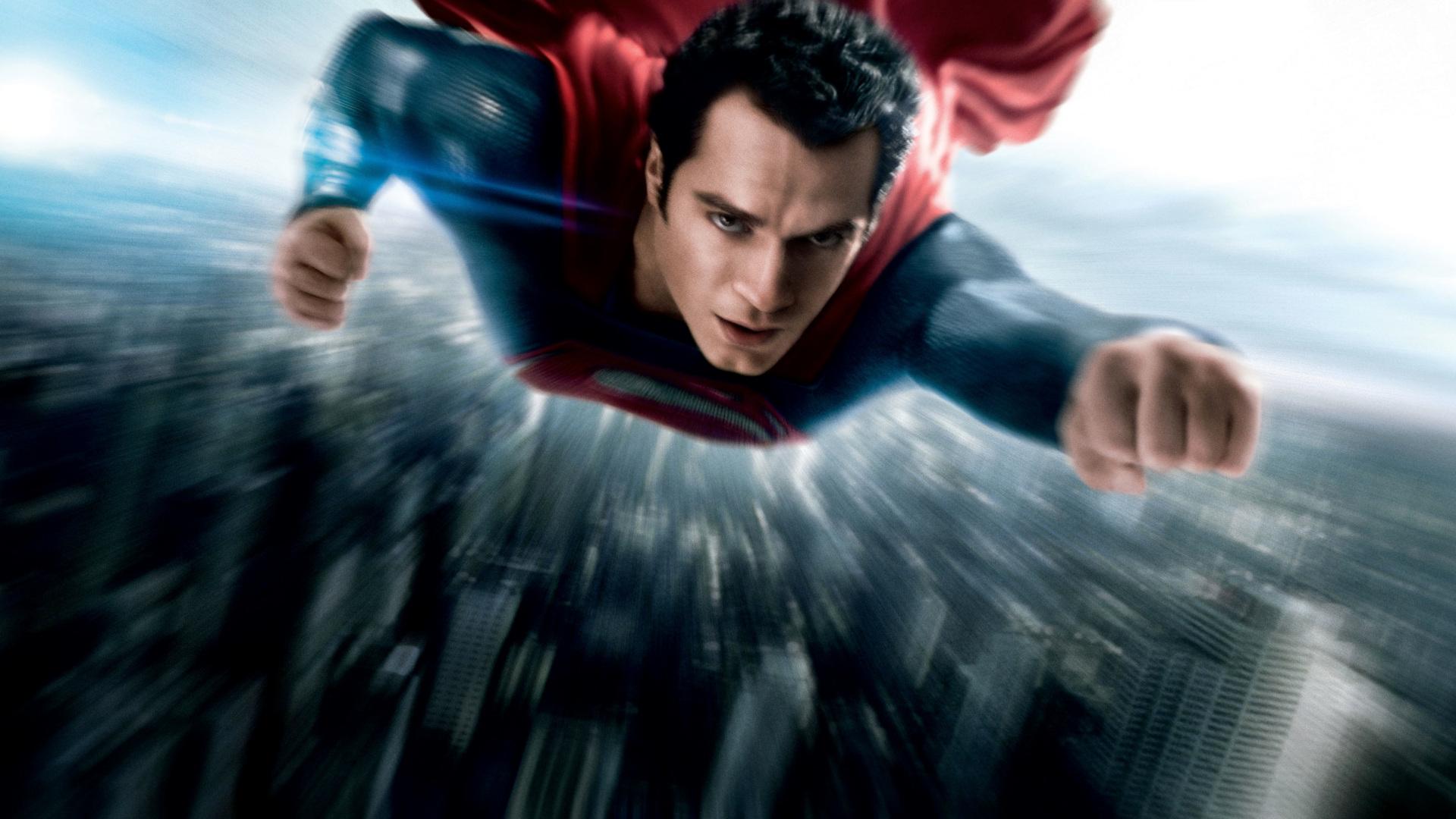 1920x1080 Man Of Steel Superman Flying HD Wallpaper