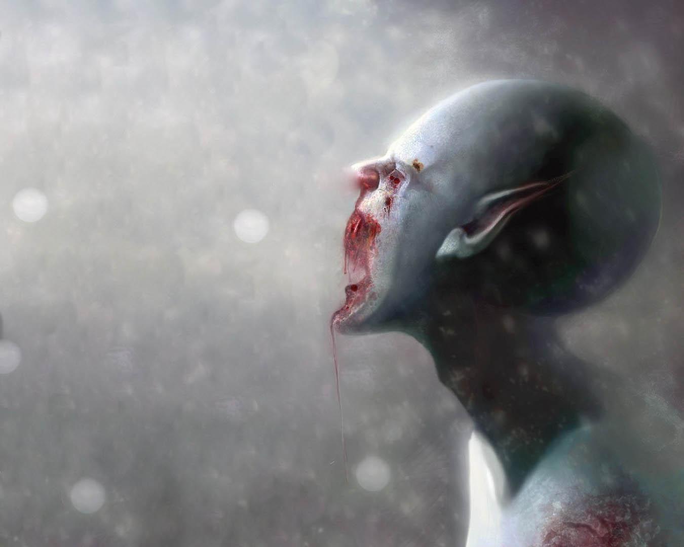 1350x1080 Bloody Screaming Elf