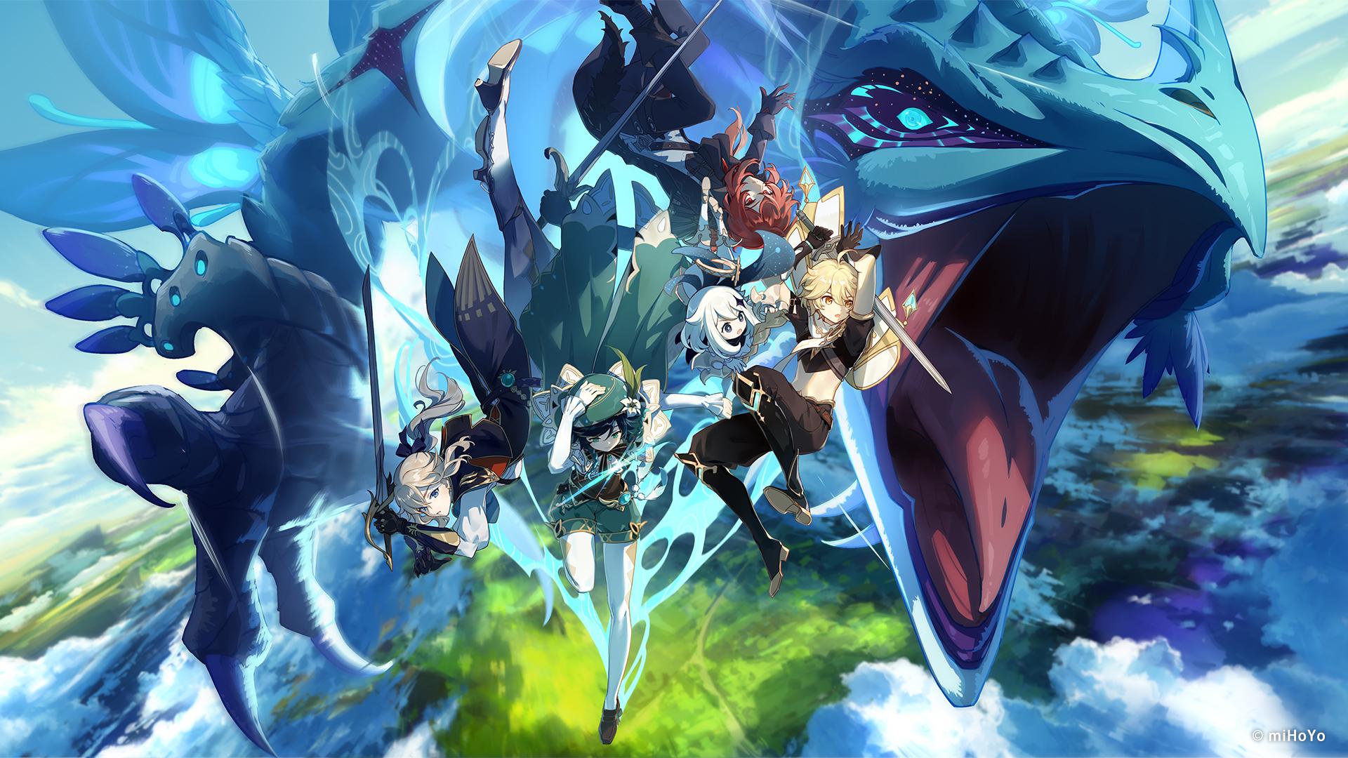 1920x1080 Genshin Impact Traveler, Paimon has prepared a series of PC wallpaper for all of you. This series includes promotional and festive image, and each image is available in 3