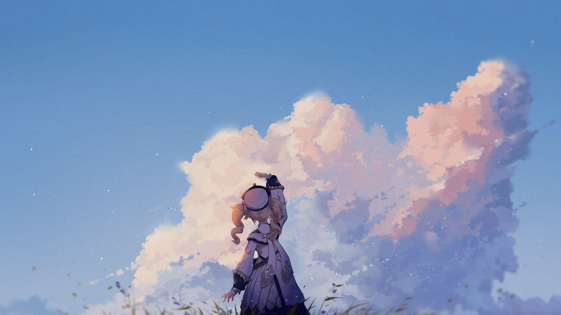 1920x1080 Aesthetic wallpaper) Genshin Impact
