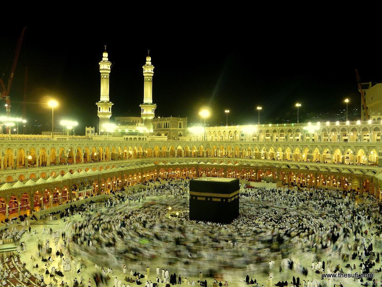 1600x1200 Kaaba And Madina Wallpaper Desktop Background